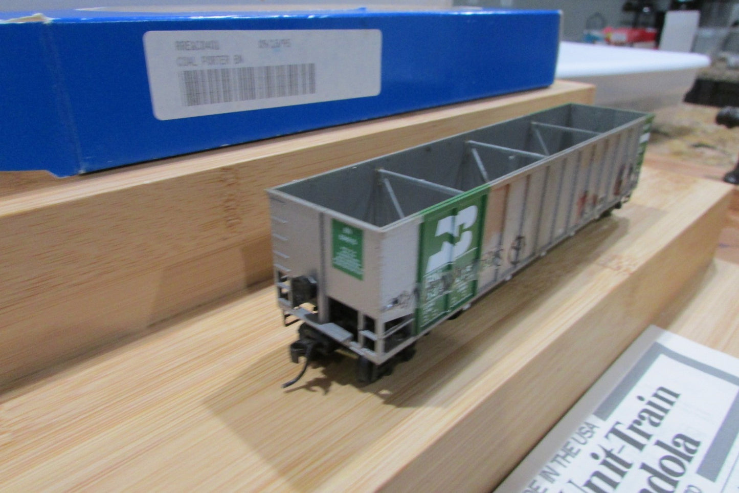 HO Scale E&C Shop 0401-7 Johnstown CoalPorter Burlinton Northern #534215 ECS4989