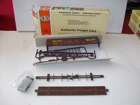 HO Scale  Con-Cor 60' Greenville Boxcat Kit "Western Pacific" Lot#3874
