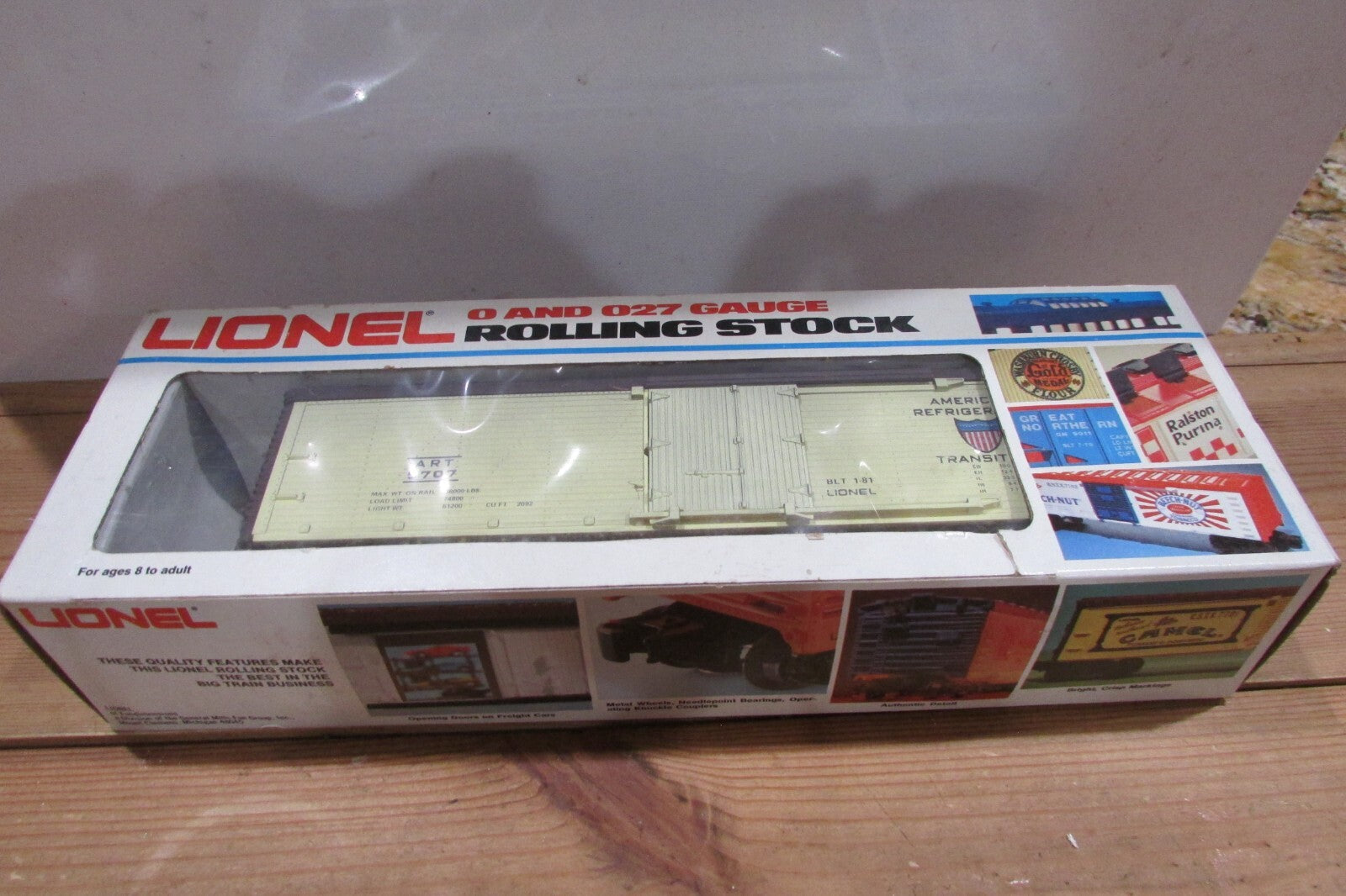 O Gauge  Lionel 6-5707 American Refrigerator Transit Corp Reefer Car