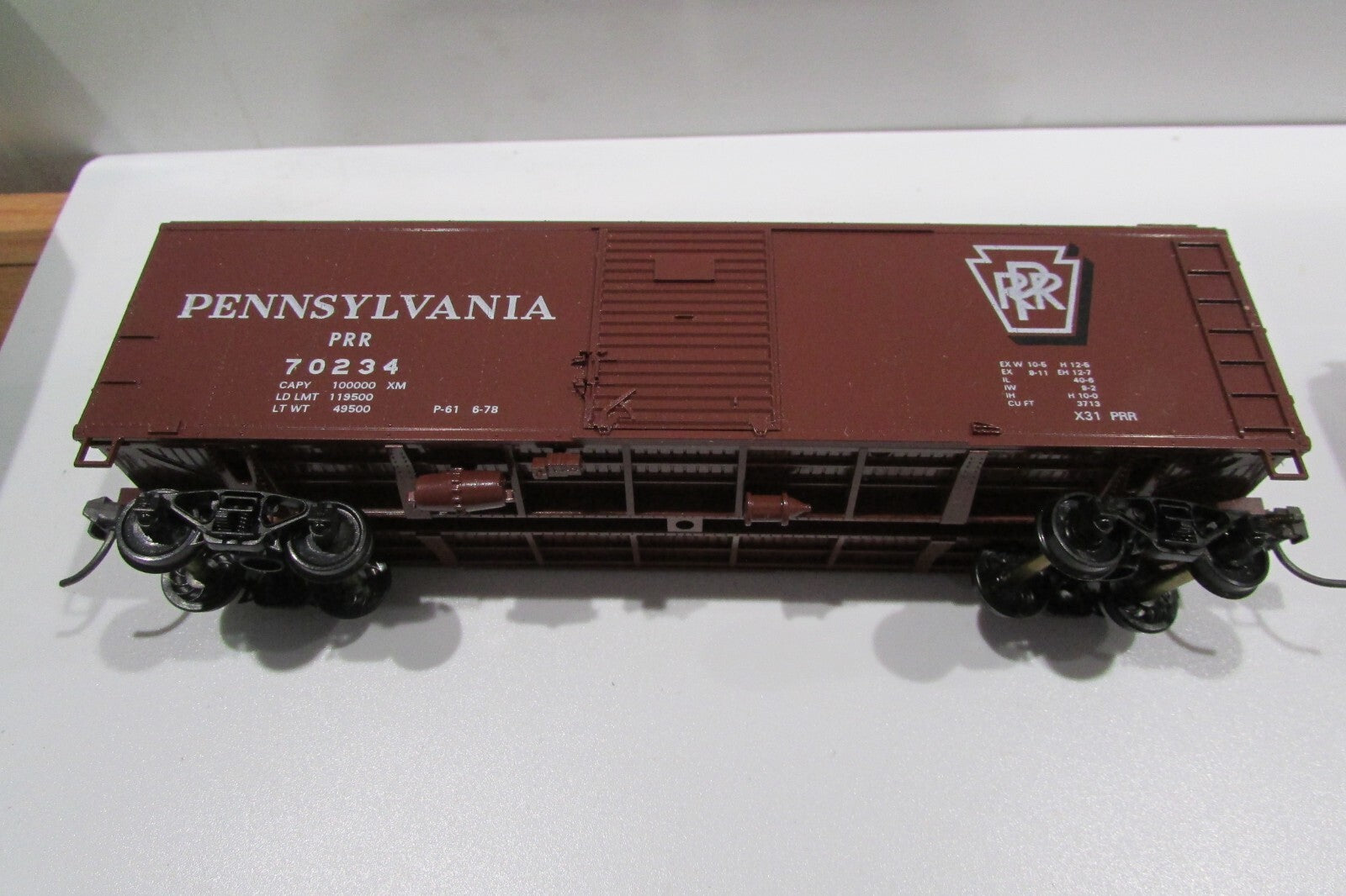 Ho Scale Bowser 55302 (4) X-31A 40' Single Door Pennsylvania Lot#2868