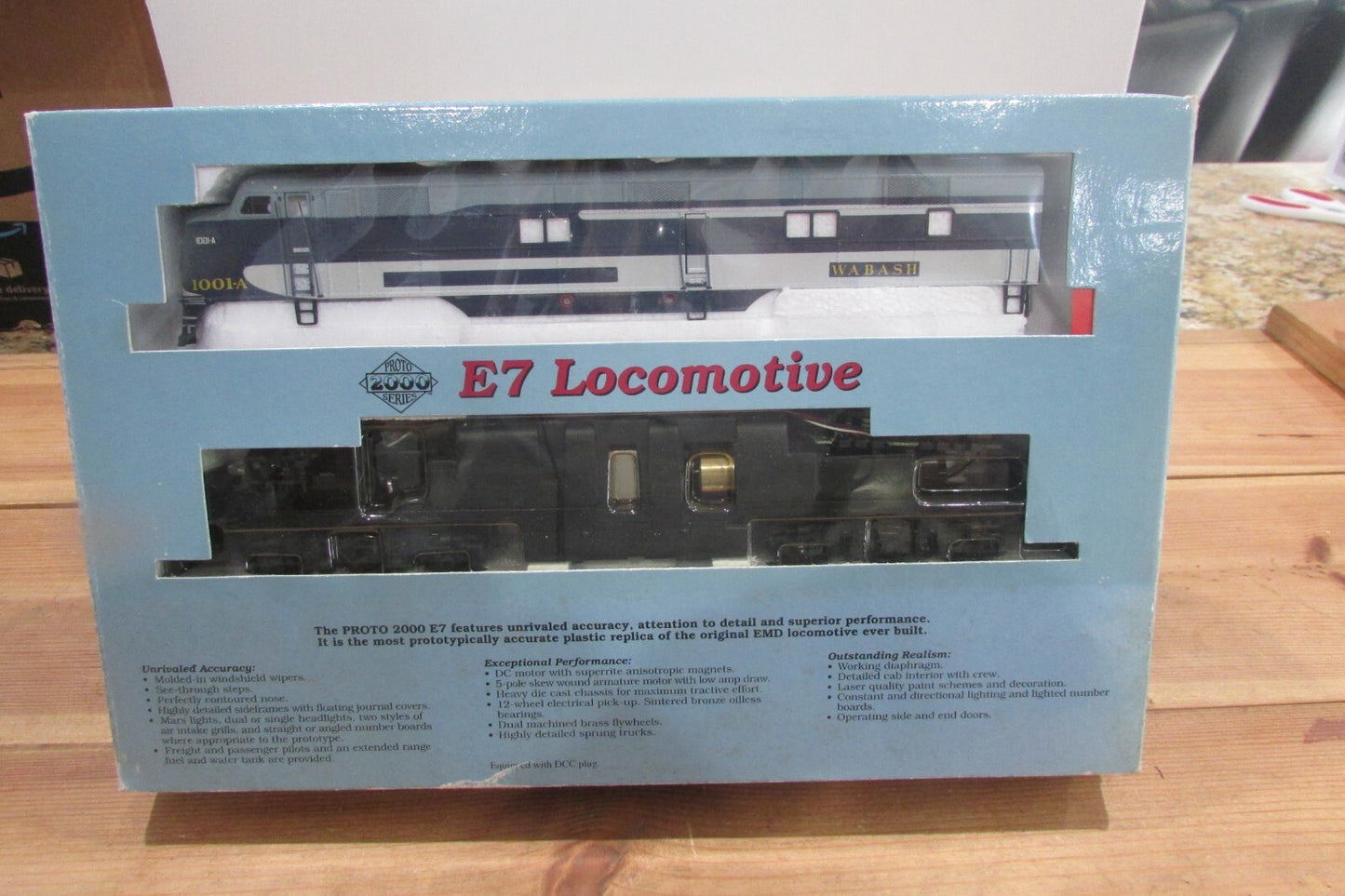 HO Scale Proto 2000 Item 21093 E7A Locomotive  Wabash #1001-A Lot#2348