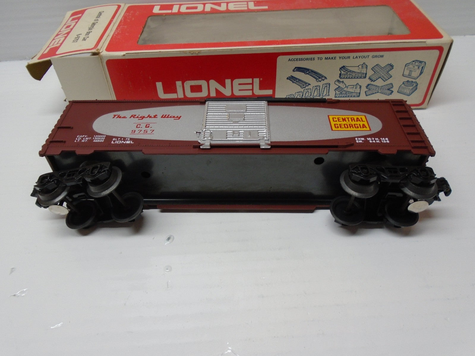 O SCALE  Lionel 6-9757 Central of Georgia Boxcar LN/Box