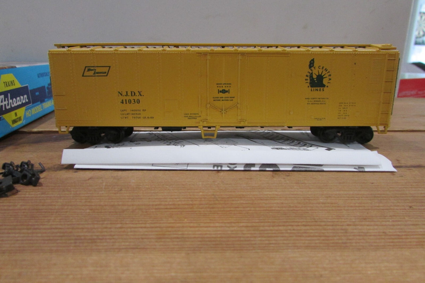 HO Scale Athearn 50' Reefer Car Jersey Central Lines Lot#3807