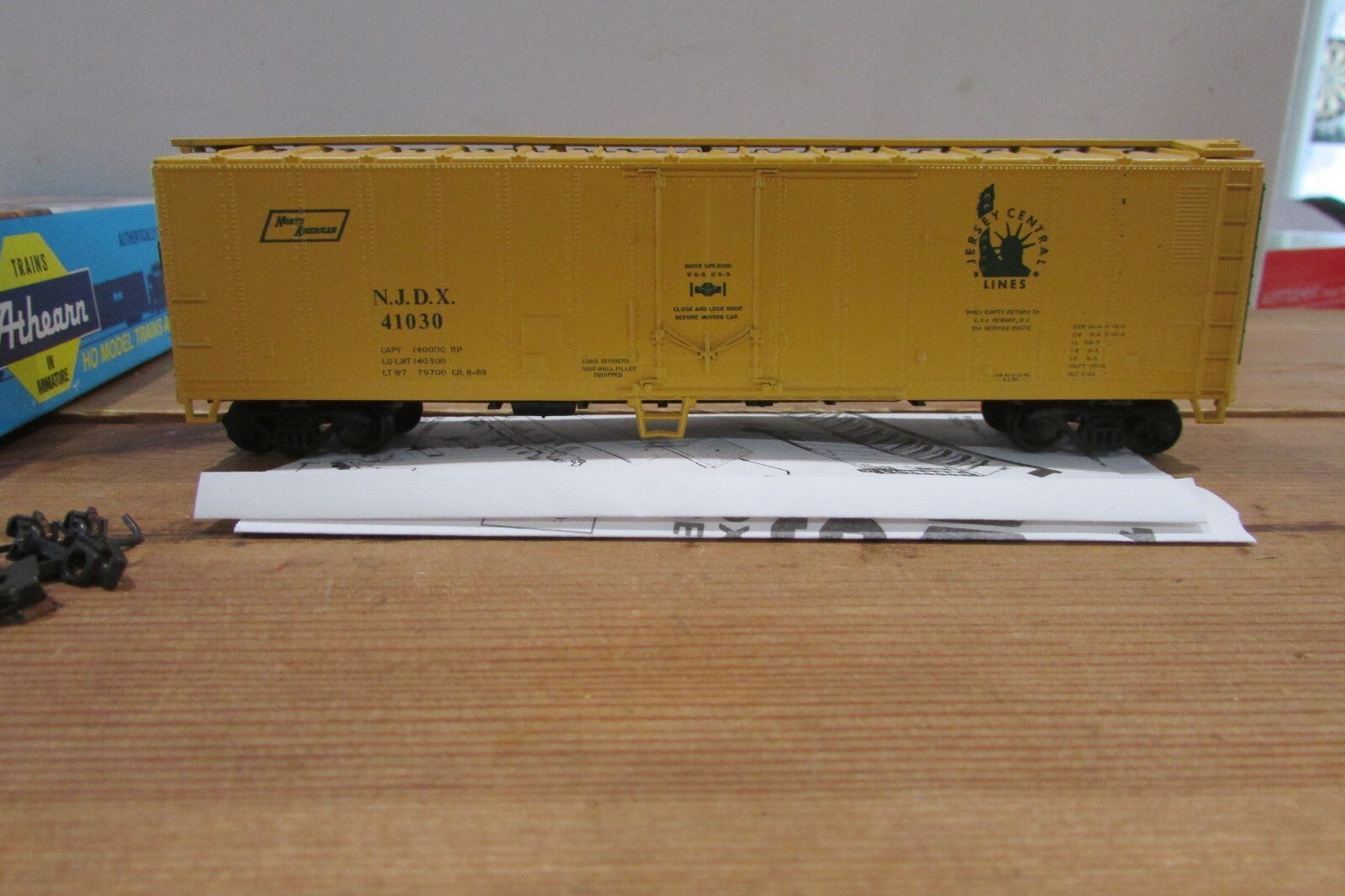 HO Scale Athearn 50' Reefer Car Jersey Central Lines Lot#3807