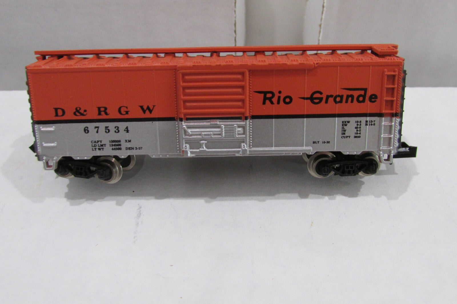 N Scale Atlas 3423 40' Box Car Rio Grande D & RGW #67534