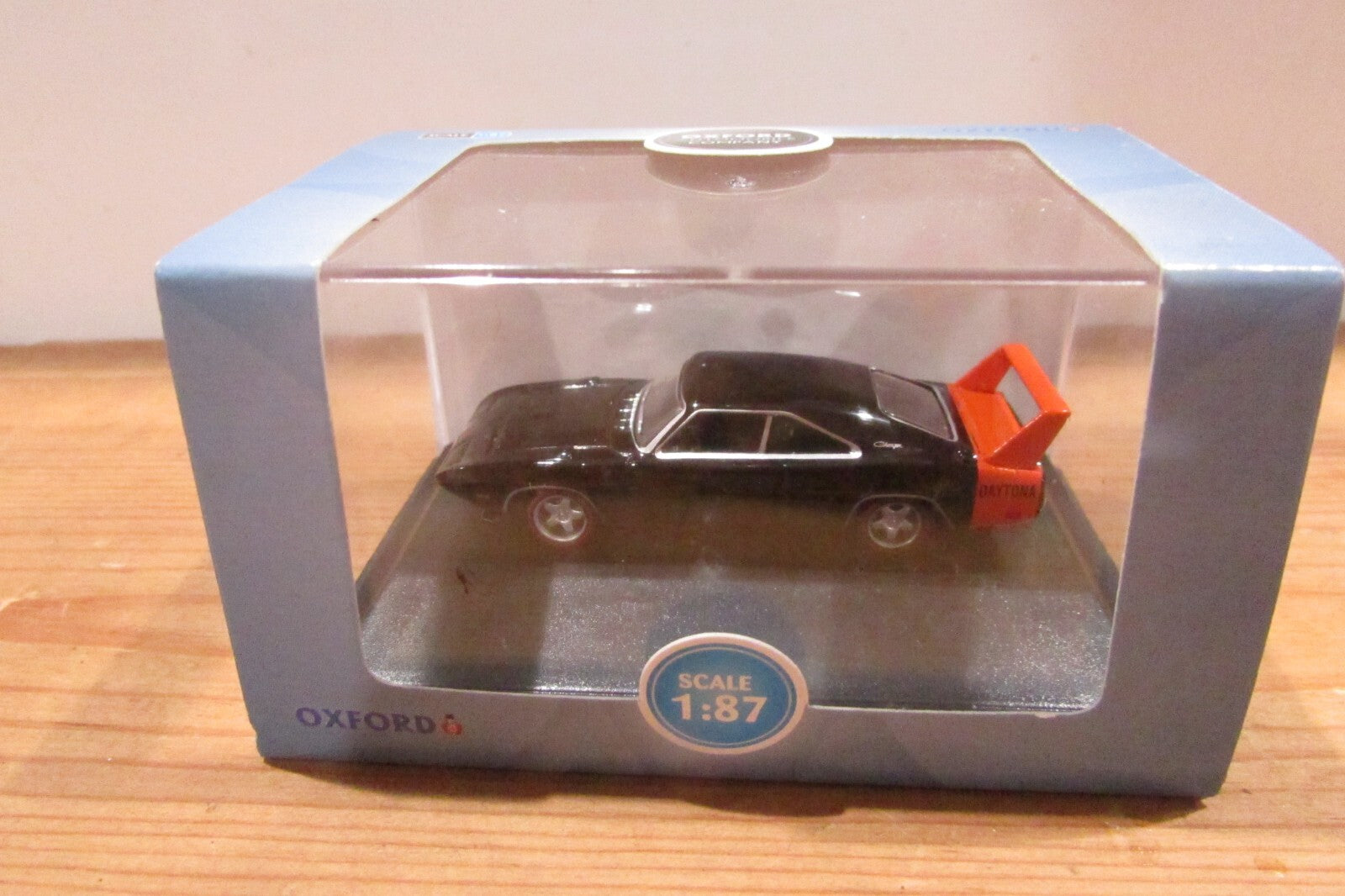 Ho Scale 1:87 Oxford Dodge Charge Daytona 1969 Black