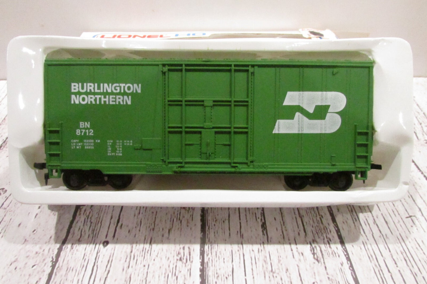 HO Scale Lionel 5-8712 Burlington Hi Cube Box Car BN#8712 L4401