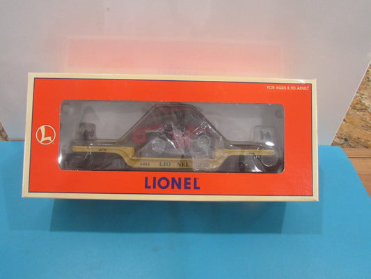 O SCALE Lionel 6-16957 Depressed-Center Flatcar w/ERTL Case 4WD Loader Lot#1704