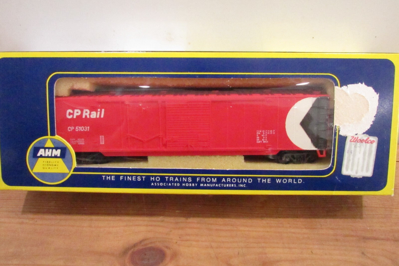 HO Scale AHM 5422C 50' Box Car CP RAIL #51031