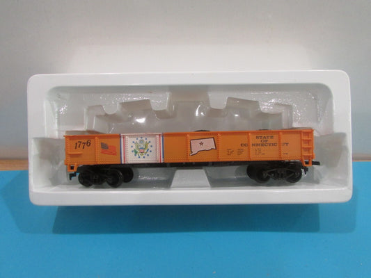 HO Scale Life-Like Gondola Car 1776 State of Connecticut Lot#1548