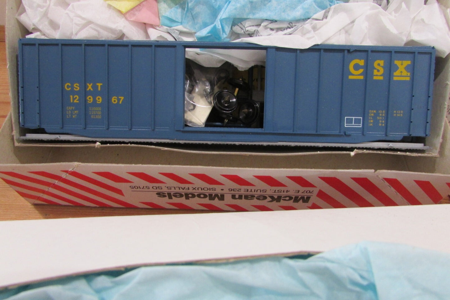 HO Scale McKean (4) Assorted Freight Cars Kits Lot#2366