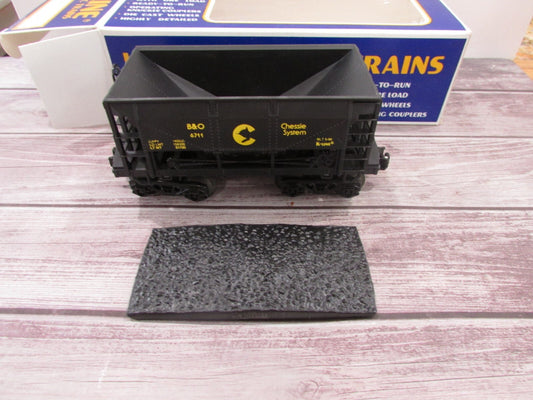 O Gauge  K-Line 6711 Chessie System Ore Car w/Load Lot#3070