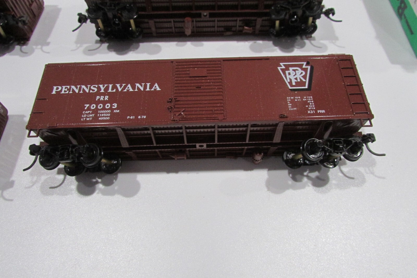 Ho Scale Bowser 55302 (4) X-31A 40' Single Door Pennsylvania Lot#2868