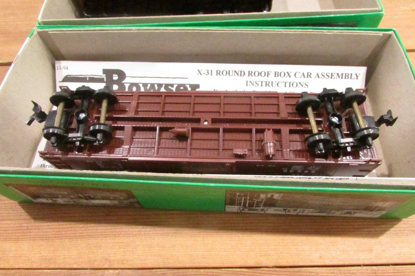 Ho Scale Bowser (3) Pennsylvania 40' Single & Double Door  Box Cars  Lot#3420