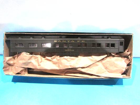 HO Scale Athearn Observation Passenger Car Kit Santa Fe  Lot#2310