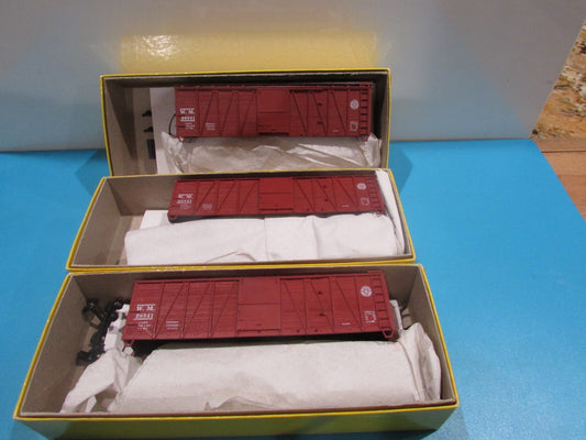 Ho Scale Accurail 4213 (3) 40' O.B Box Cars Steel Ends Western Meryland Lot#1293