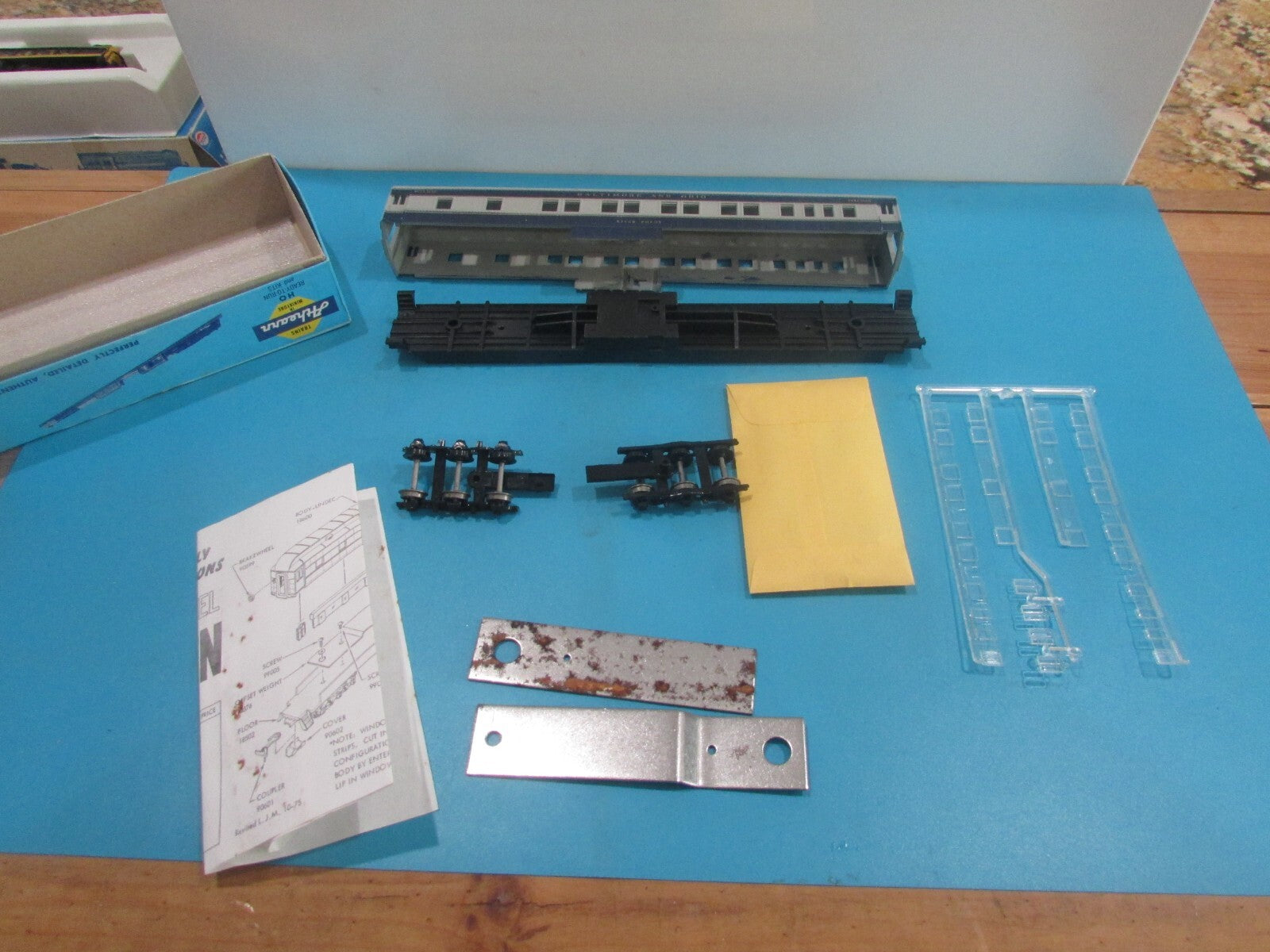 HO Scale Athearn 1865 STD Pullman Passenger Car Kit Baltimore & Ohio Lot#2124