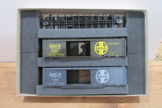 HO Scale Athearn 2306 Santa Fe DD Box Car (2PACK) Lot#3609