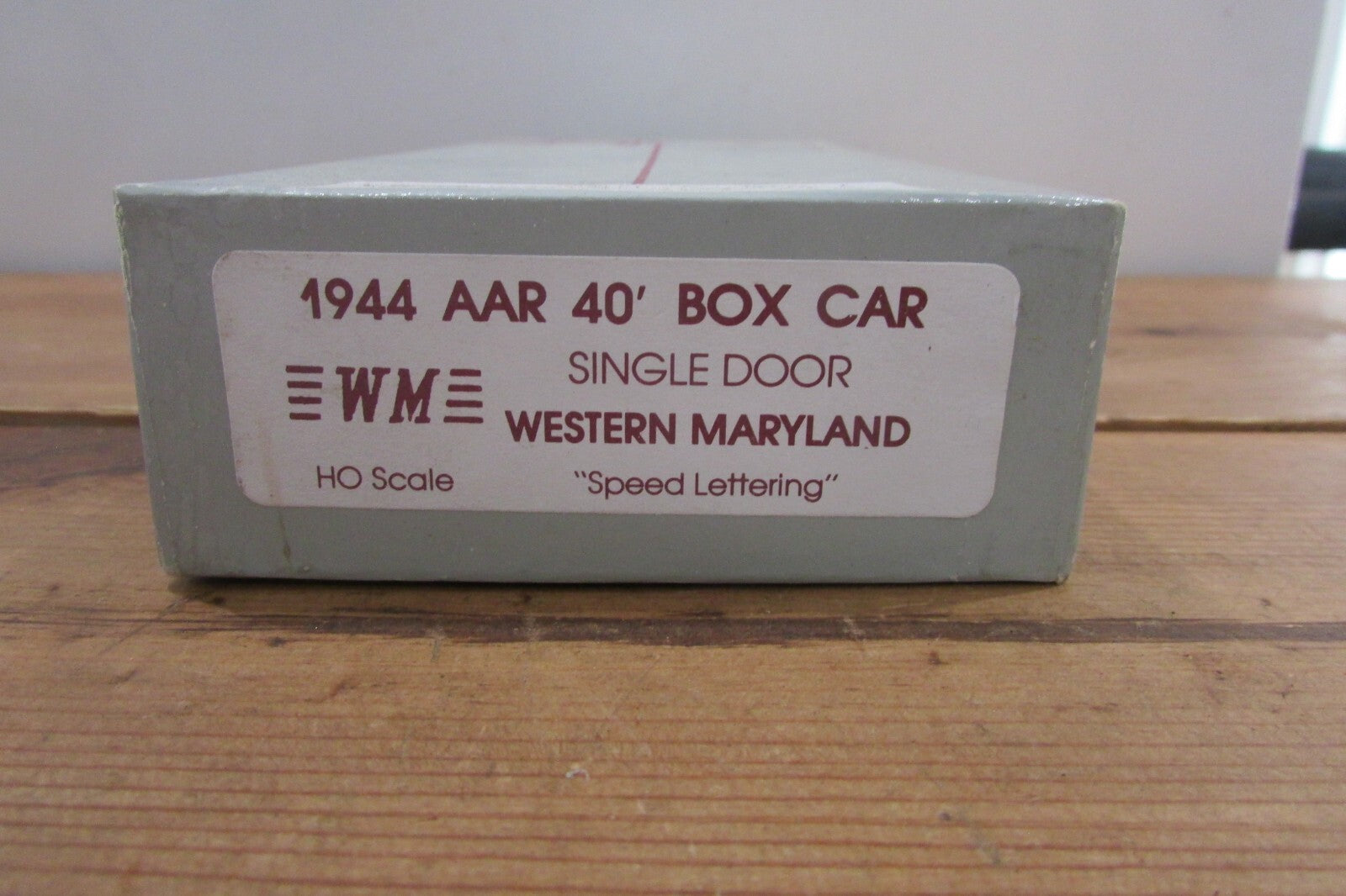 HO Scale C&BT Shop 1944 AAR 40' Box Car Single Door Western Maryland Lot#4572