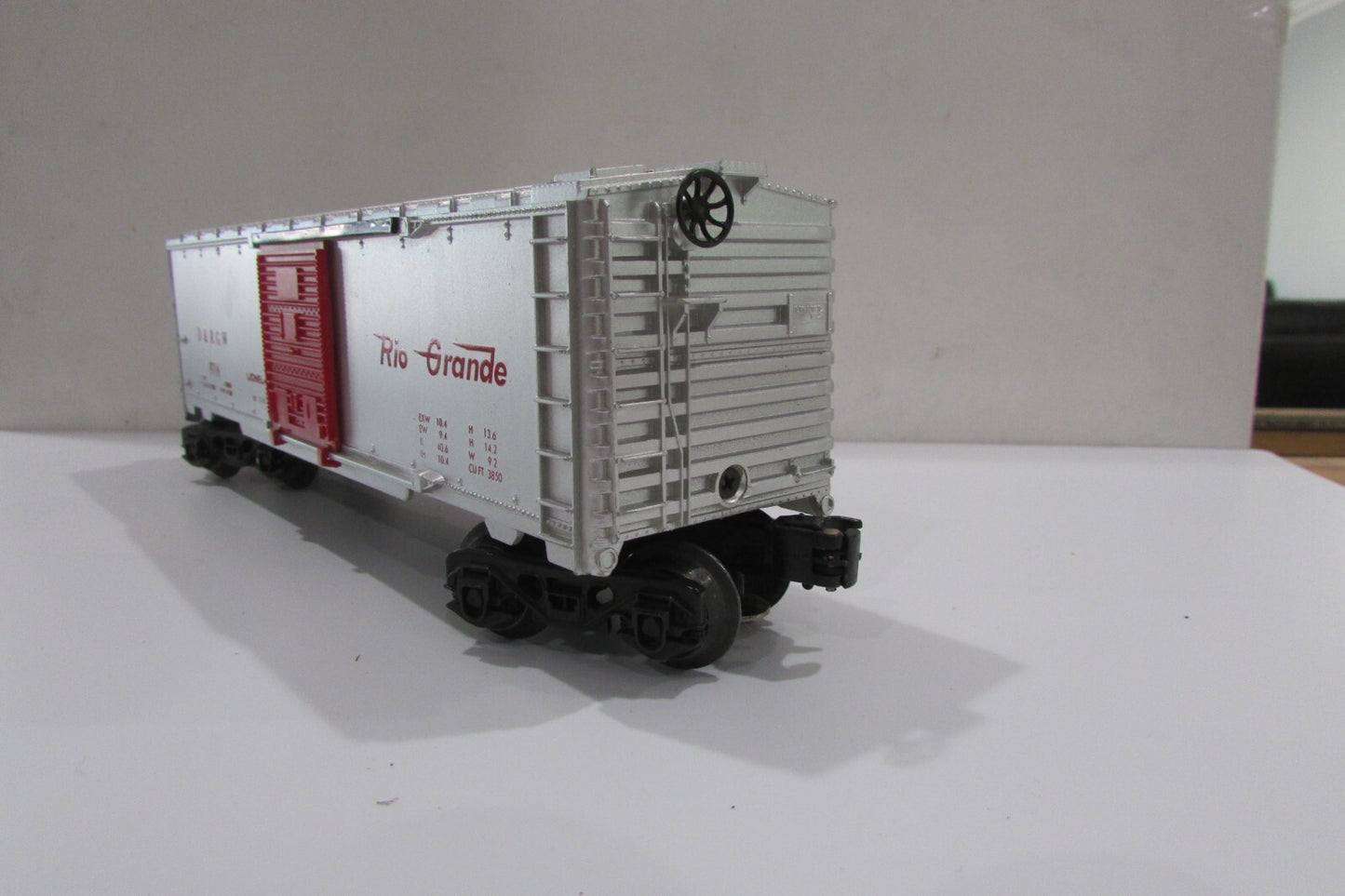 O Gauge Lionel (3) Assorted Box Cars Denver & Rio Grande Lot#3925