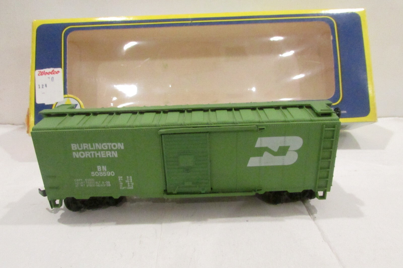 HO Scale AHM 5224-I 40' Box Car Burlington Northern BN #508590