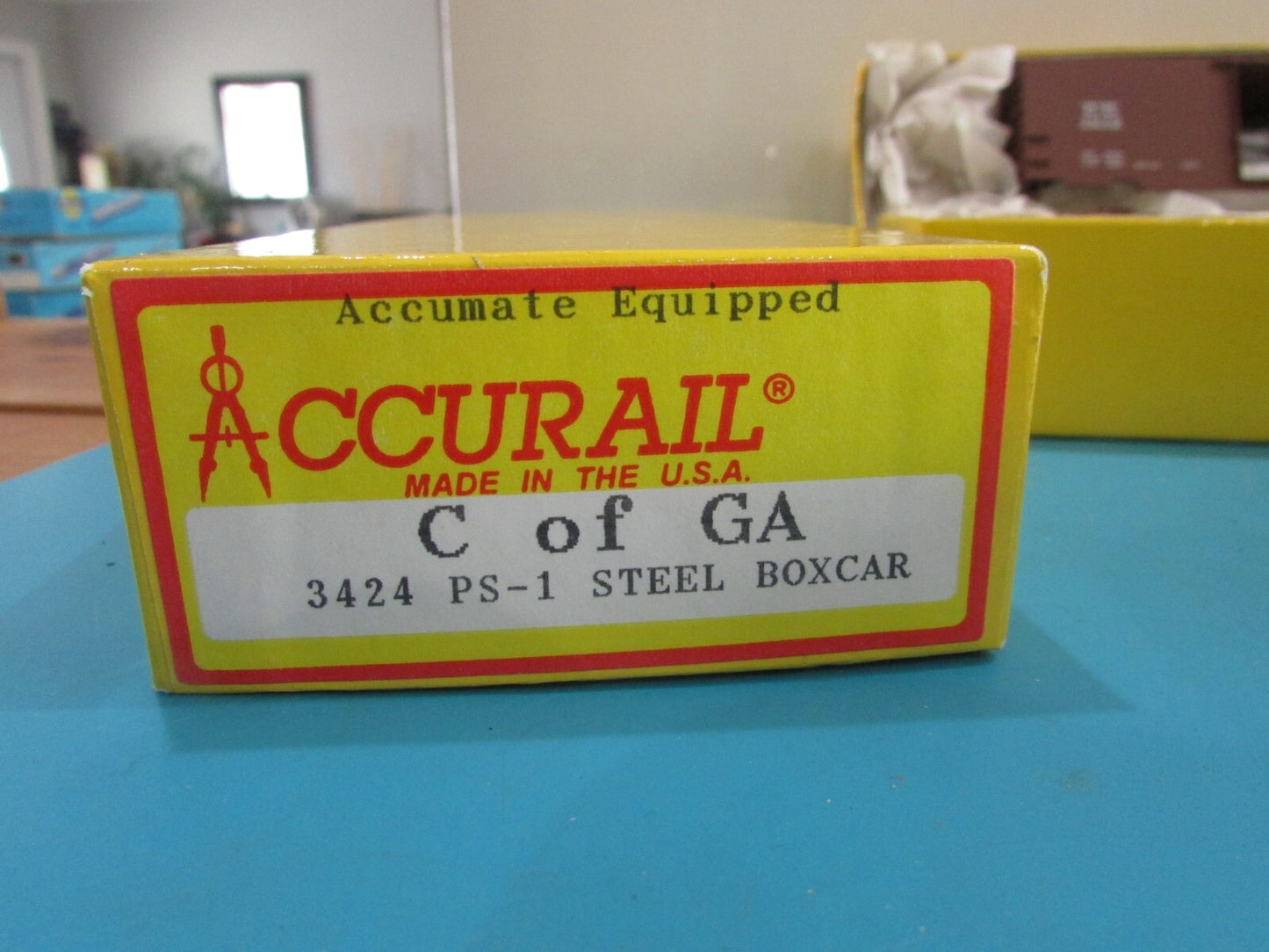 HO Scale Accurail 3424 (3car) 40' PS-1 Steel Box Car Central of Georgia Lot#1496