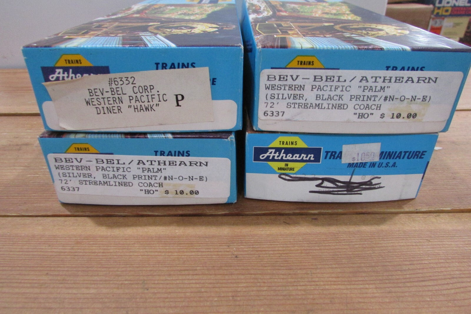 HO Scale Athearn (4) Custom Painted Assorted Passenger Car Reading Lot#4242