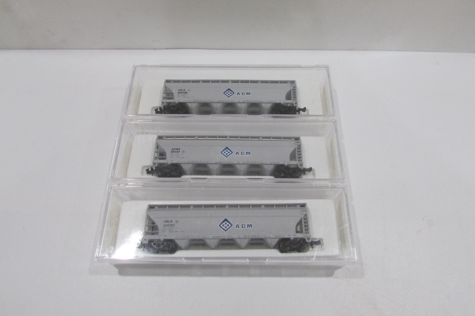 N Scale NHD-77 (3) ACF 4-Bay Centerflow A.D.M. Limited Run Offering