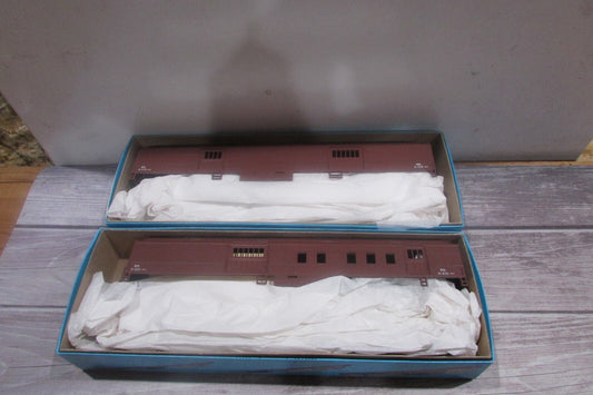 HO Scale Athearn 1142 Baggage &1152 RPO Work Train BN  Cars Kit Lot#3031