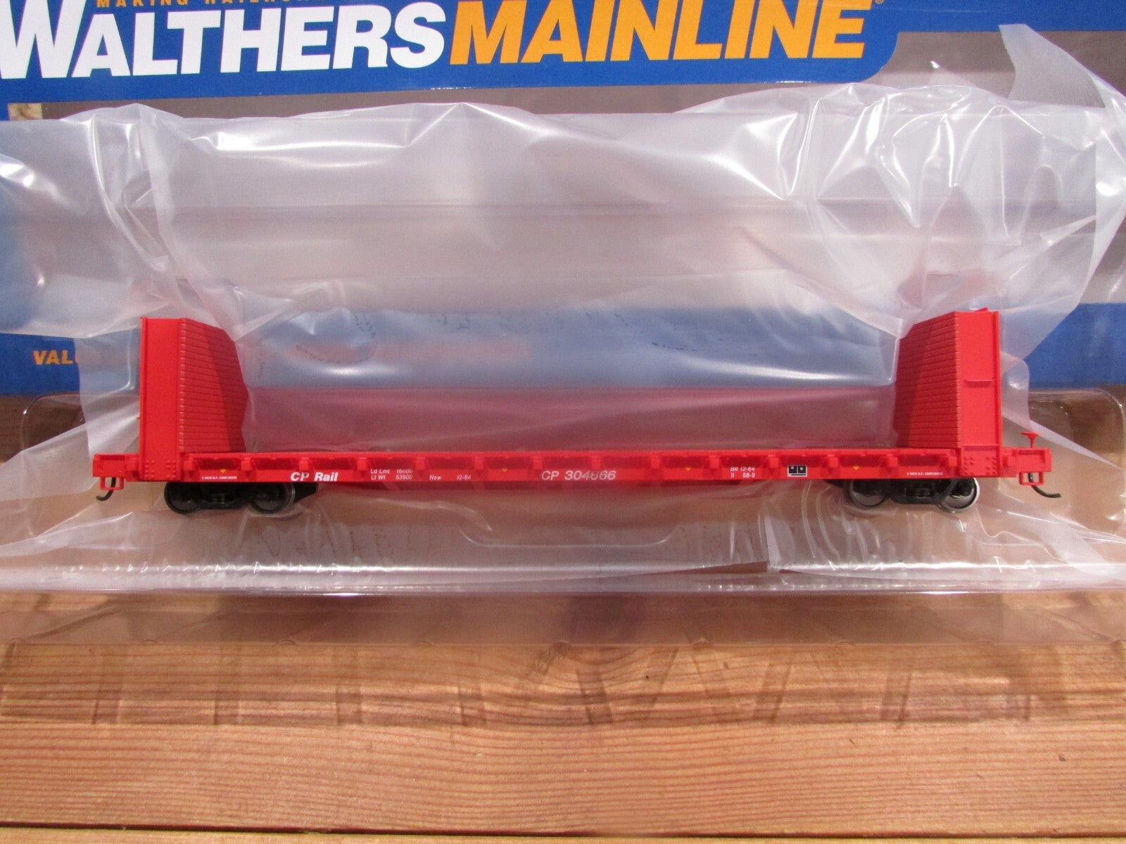 HO Scale Walthers (3) Pullman-Standard 60' Bulkhead Flatcar Canadian Pacific