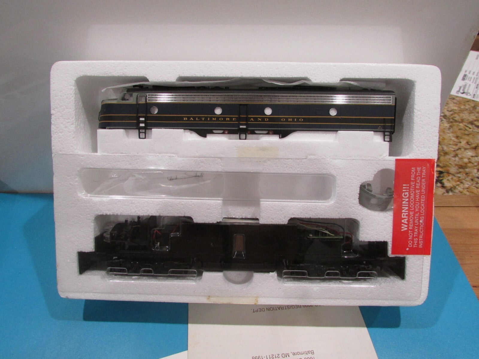HO Scale Proto 2000  3092 E8/E9 Locomotive Baltimore & Ohio #28 Lot#1182