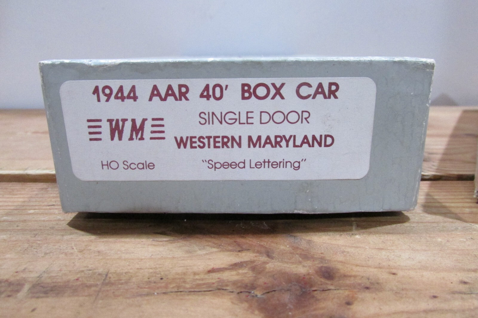 HO Scale C&BT SHOPS 1944 AAAR 40' Box Car Kit West Maryland Lot#3962