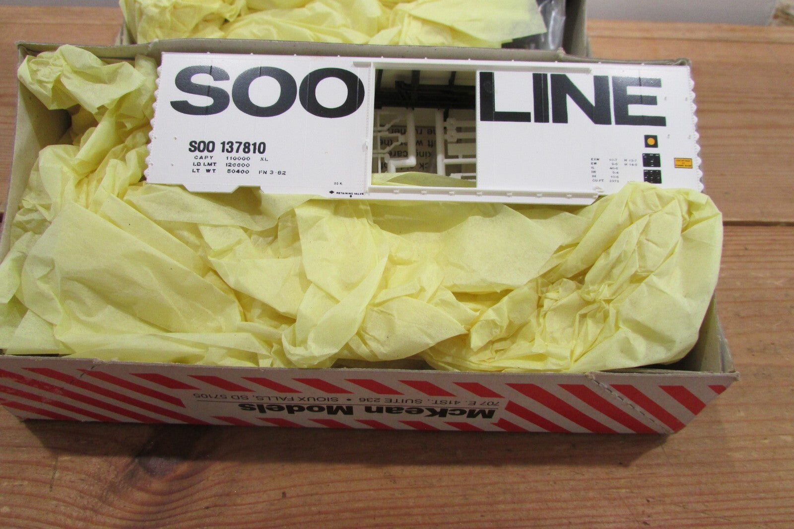 HO Scale McKean(2) Soo Lines Freight Cars Kit Lot#1844