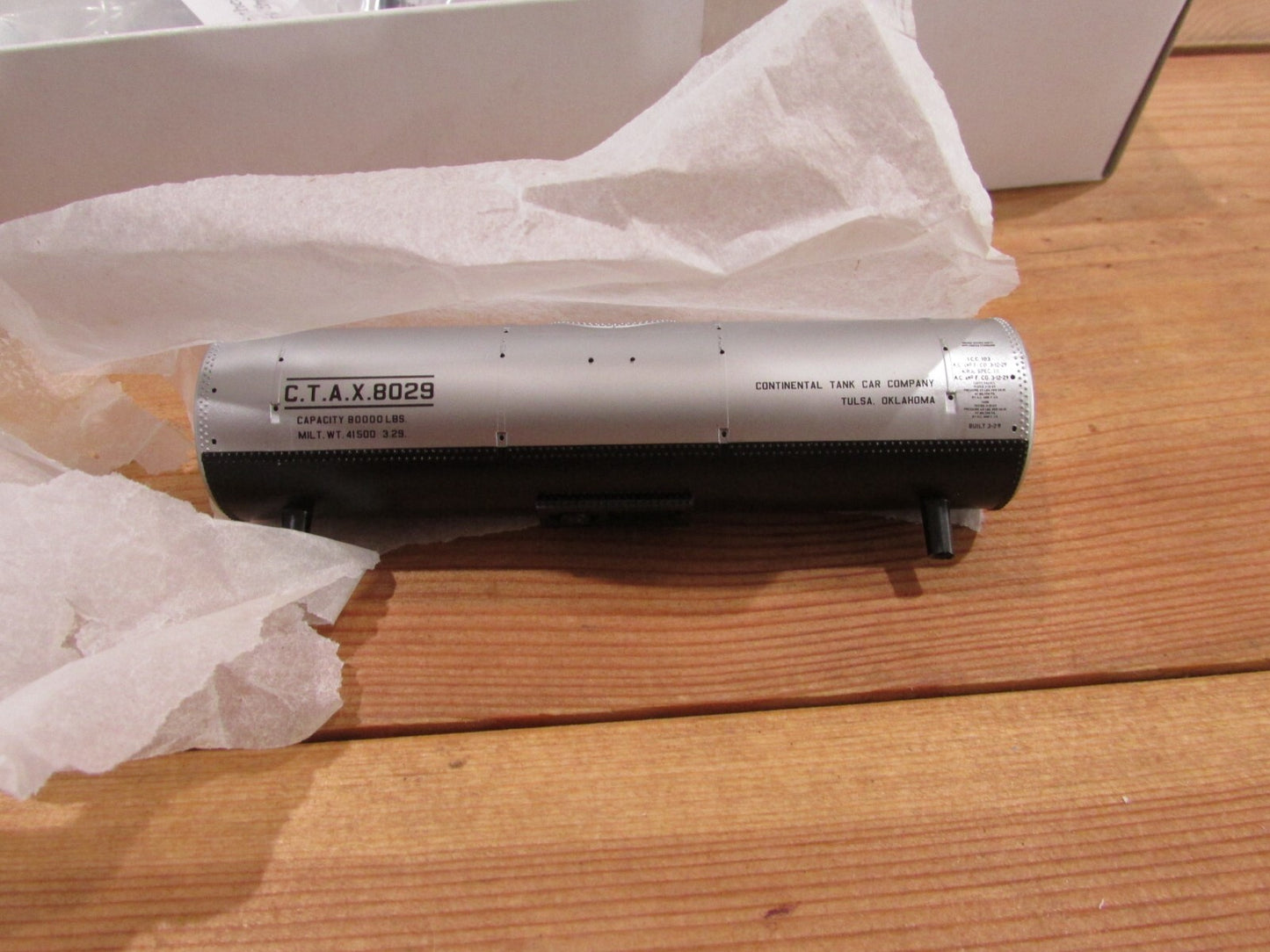 Ho Scale Proto 2000 920-54353 8,000 Gallon Type 21 Tank Car Kit "CTAX" Lot#1137