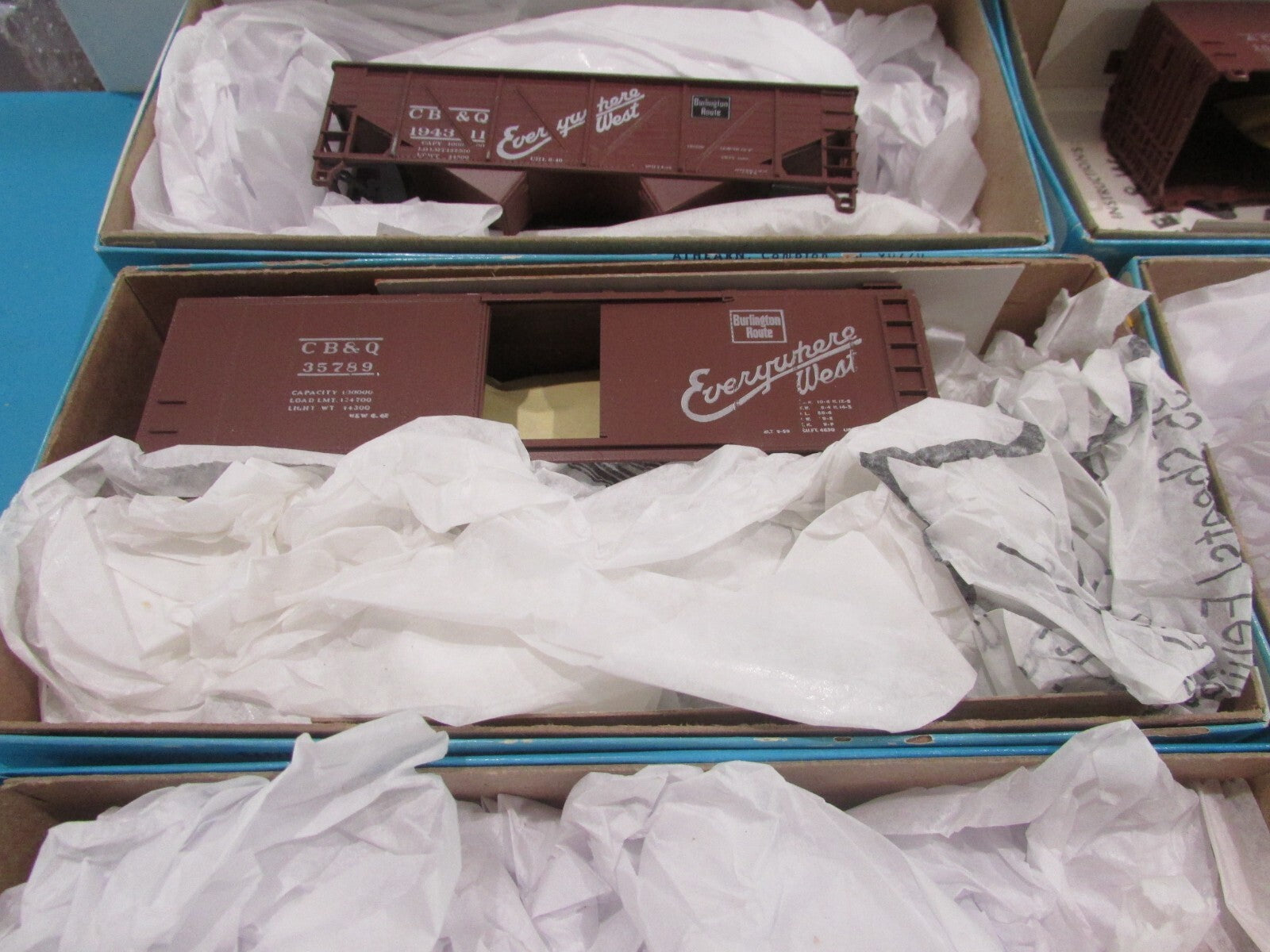 HO Scale Athearn (6) Assorted Box Casr Kits Lot#1488