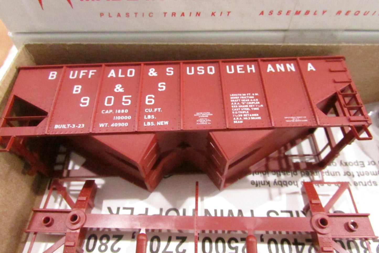 Ho Scale Accurail 24295 Buffalo & Susquehanna USRA Twin Hopper 3Car Set Lot#3422