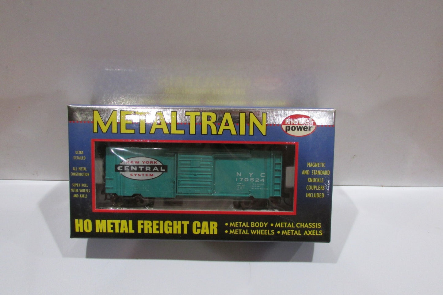 HO Scale Model Power 2172 New York Central 40' Metal Box Car NIB