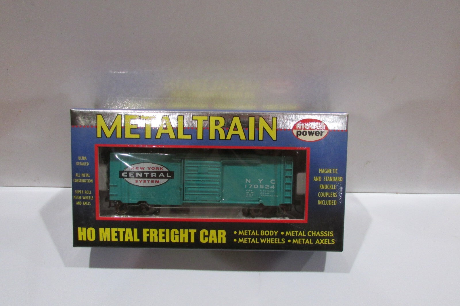 HO Scale Model Power 2172 New York Central 40' Metal Box Car NIB