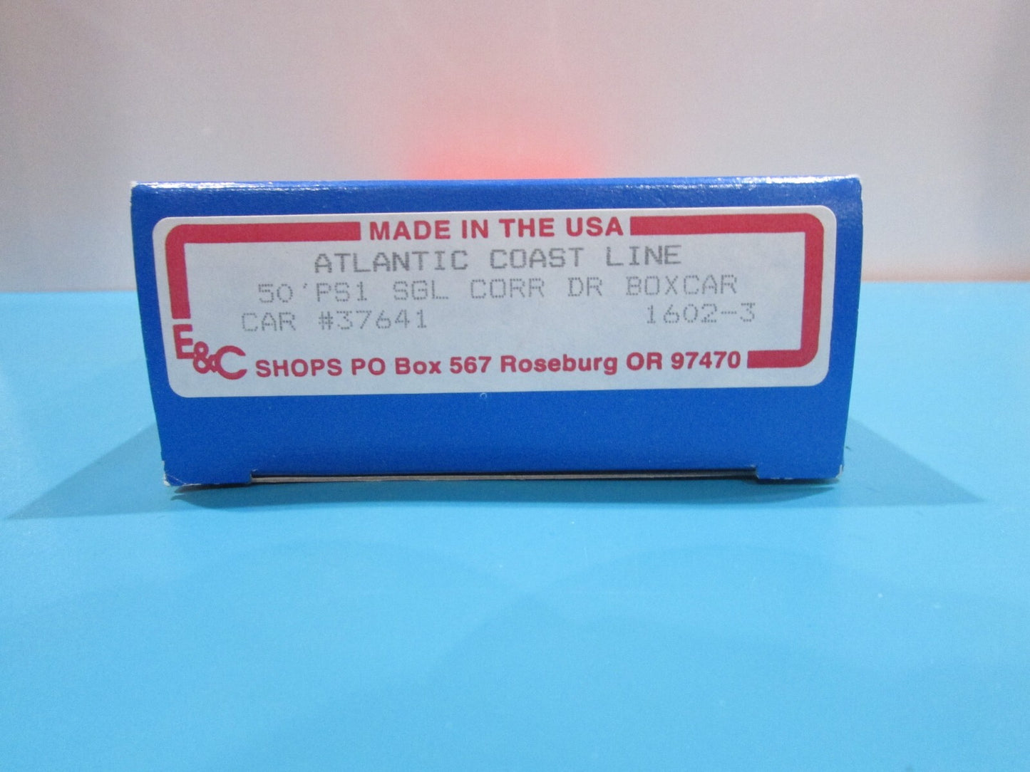 HO Scale E&C 1602-3 50' PS1 SGL DR Boxcar Atlantic Coast Line  Lot#1344