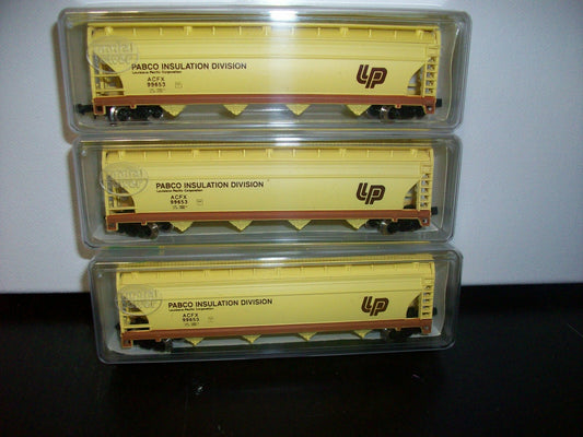 N Scale (3Cars)Model Power 9999 Freight Cars Pabco Insulation Division
