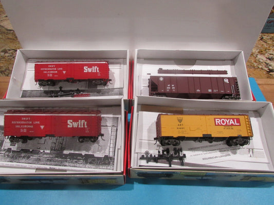 HO Scale Walthers (4) Assorted Freight Cars Lot#2031