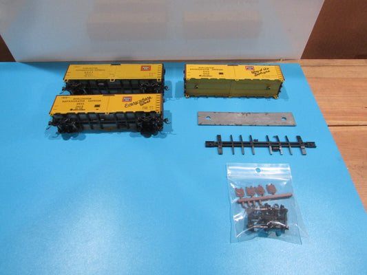 HO Scale Athearn(3) 40FT WD Reefer Cars Burlington Lot#0964