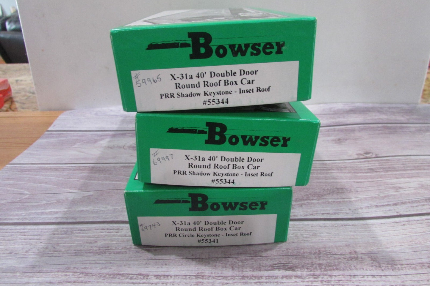 Ho Scale Bowser Assorted (3) X-31A 40' Single Door Pennsylvania Lot#2015