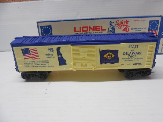 O SCALE Lionel 6-7601 State of Delaware Boxcar     