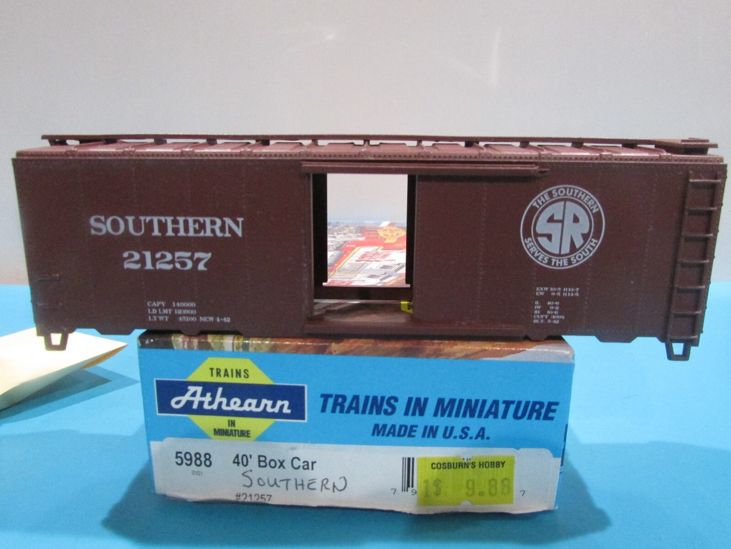 HO Scale Athearn 5988 40' Box Car Southern #21257