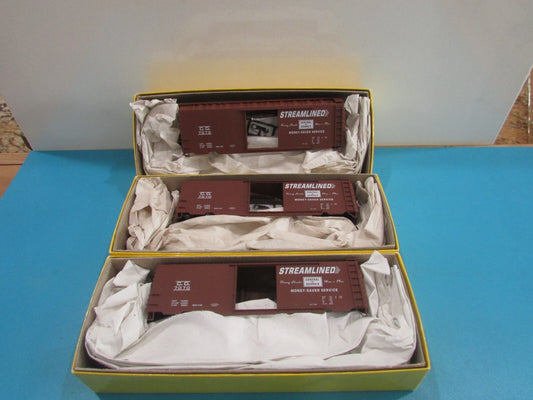 HO Scale Accurail 3424 (3car) 40' PS-1 Steel Box Car Central of Georgia Lot#1496
