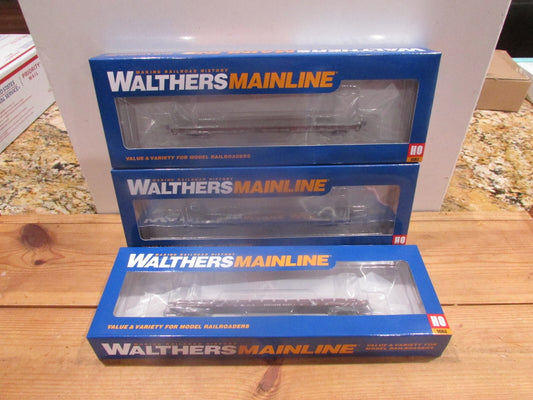 HO Scale Walthers (3) Pullman-Standard 60'  Flatcar Southern Lot#3082