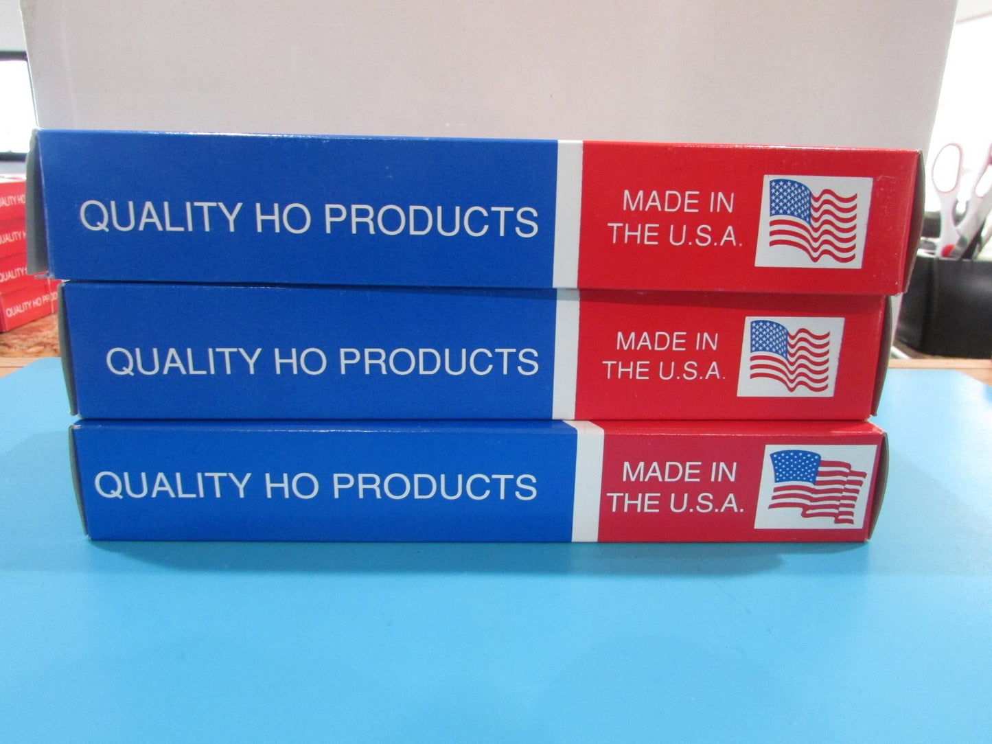 HO Scale E&C Shop(3) 50' PS-1 Single Door Boxcar New Haven Lot#1321