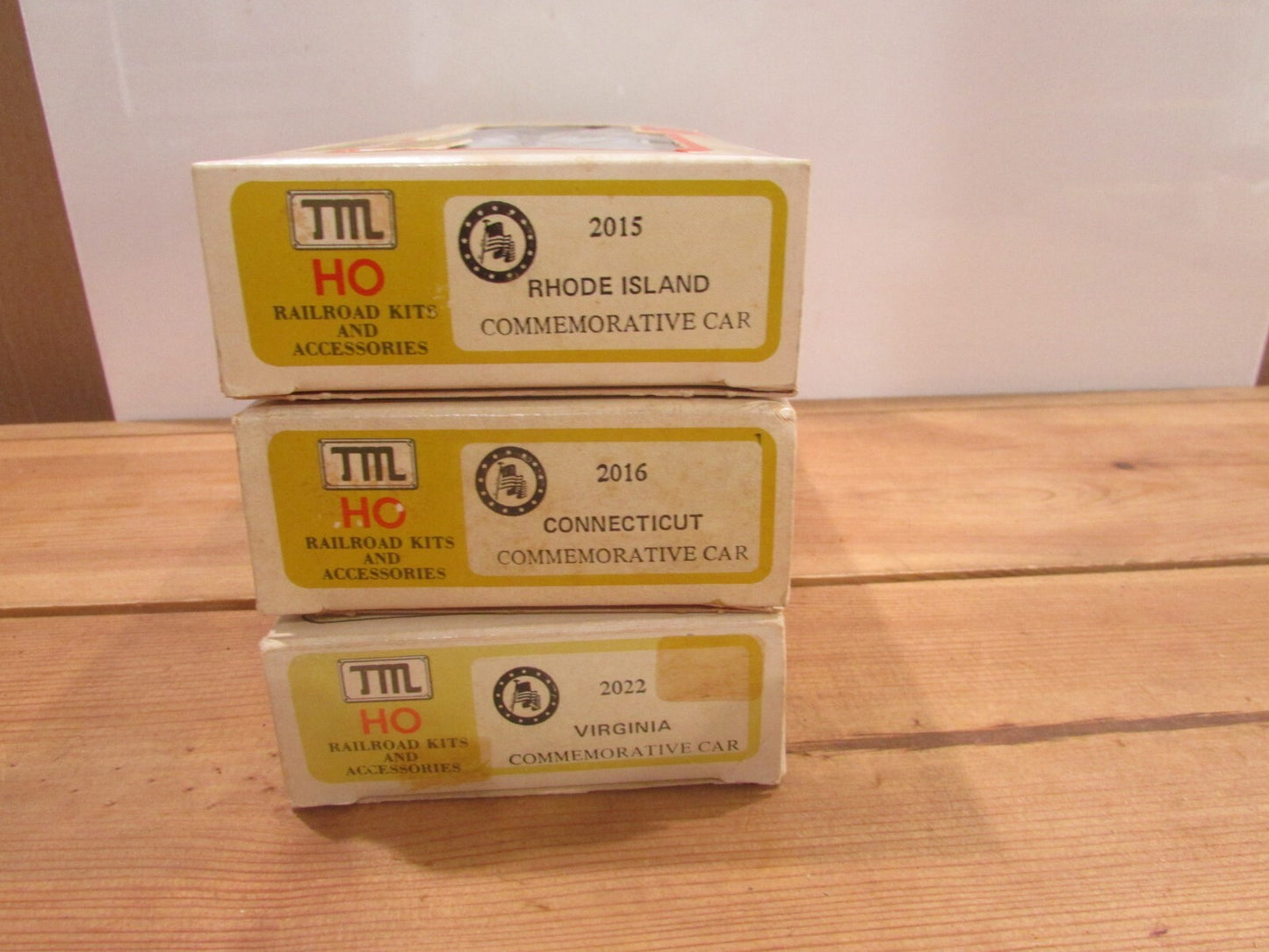 Ho Scale Miniature Train Commemorative Cars Kits,2015,2016 & 2022 Lot#1069
