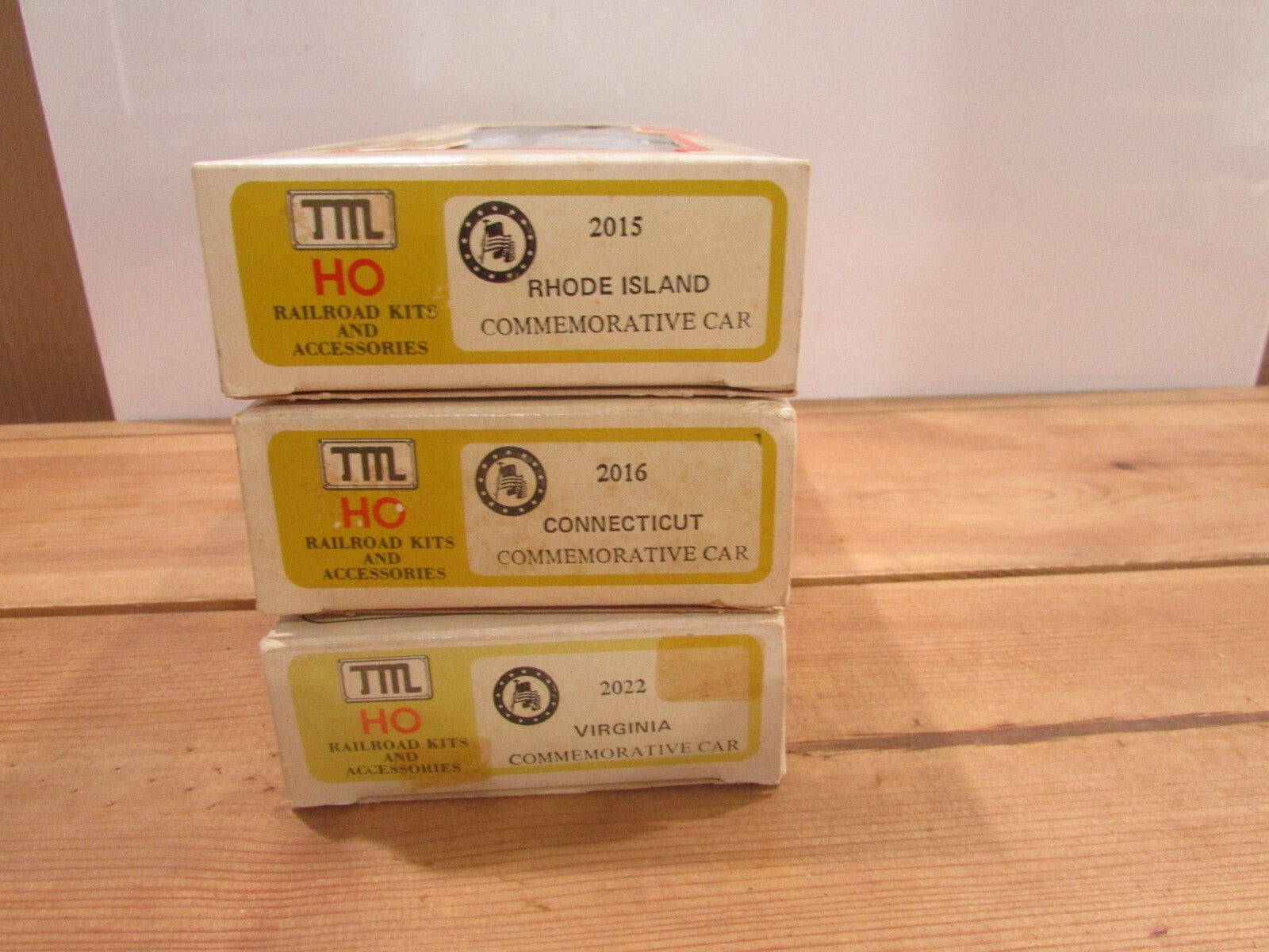 Ho Scale Miniature Train Commemorative Cars Kits,2015,2016 & 2022 Lot#1069